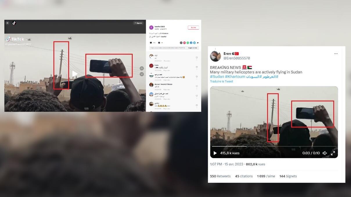 These three videos have nothing to do with the clashes in Sudan